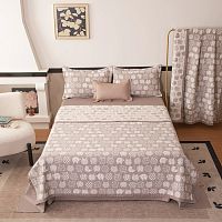 Покрывало 160*210см муслин-жаккард AURORA VEIL КОТИКИ Viva Home Textile