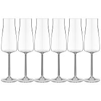 Набор фужеров для шампанского 6шт 210мл ALEX недекорированные Crystalex 40950/210