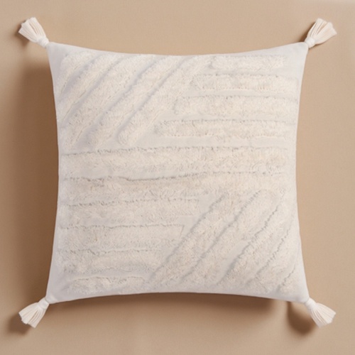 Наволочка декоративная 45*45см хлопок БОХО с кисточками (светло-молочный) Этель 9691606 Наволочка декоративная 45*45см хлопок БОХО с кисточками (светло-молочный) Этель 9691606