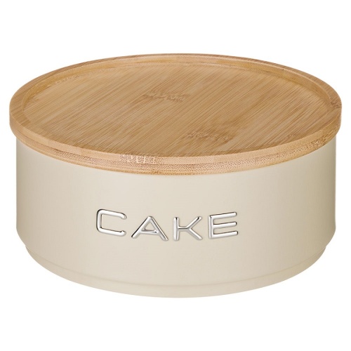 Банка для сыпучих сталь 16,5*6,5см CAKE IVORY штабелируемая Agness 790-401 Банка для сыпучих сталь 16,5*6,5см CAKE IVORY штабелируемая Agness 790-401