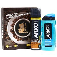 Подарочный набор АРКО MEN 2023 Cool (пена д/бритья 200мл + гель д/душа 260мл)