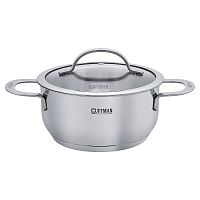 Кастрюля нерж. сталь 3,7л Guffman Moon ИНДУКЦИЯ с крышкой Q03-00722R
