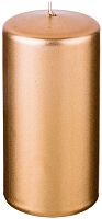 Свеча-цилиндр 12*6см Bolsius золотой МП