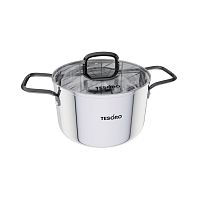 Кастрюля нерж. сталь 4,3л Tesoro ASTI со стекл. крышкой индукция КС643