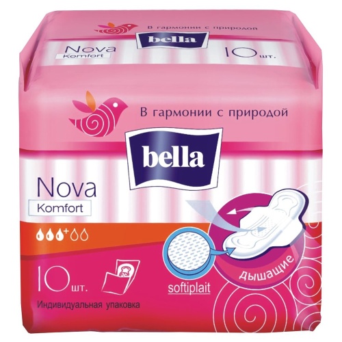 Прокладки BELLA 10шт Нова Комфорт Софт 1/36 Прокладки BELLA 10шт Нова Комфорт Софт 1/36