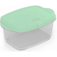 Контейнер для хранения прямоугольный 0,7л CLICK с клапаном Ассорти Полимербыт C97101