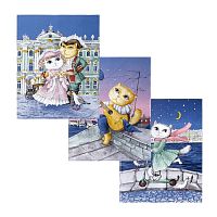 Набор полотенец 3шт рогожка 45*60см ПРОМЕНАД Арт Дизайн