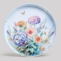 Поднос метал. 33см FLORAL EDEN Agness 898-246