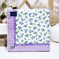 Салфетки бумажные ART BOUQUET 20шт 33*33см 3сл Фиалки 1/12