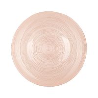 Тарелка десертная оранжевое стекло 21см BEAUTY PEACH Аксам 339-157