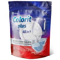 Таблетки для посудом. машин GRASS 100шт Colorit plus All in 1