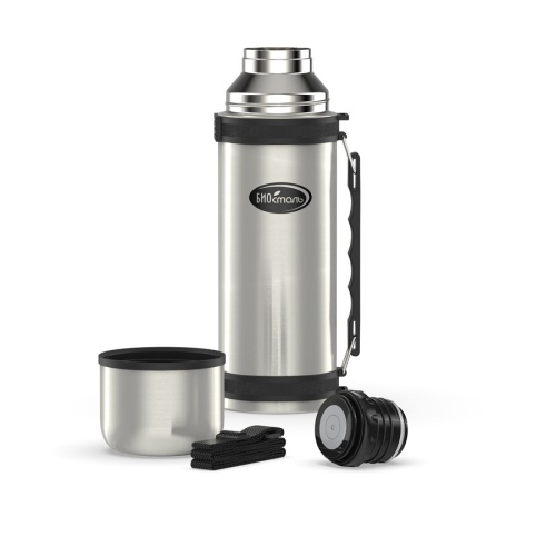 Термос 1200мл Biostal у/г нерж. сталь клапан крышка-чашка складная ручка NY-1200-2