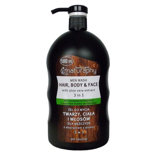 Гель для душа NATURAPHY 1000мл MEN 3в1 Алоэ вера и Сандаловое дерево дозатор Гель для душа NATURAPHY 1000мл MEN 3в1 Алоэ вера и Сандаловое дерево дозатор