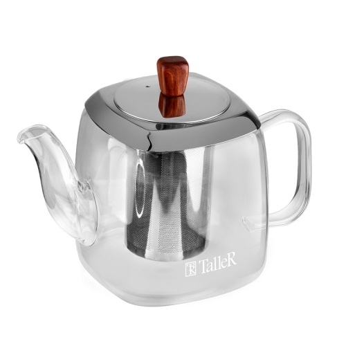 Чайник заварочный стекло 900мл КАВЕНДИШ Taller с фильтром TR-31380