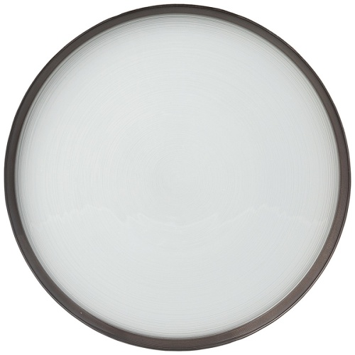 Тарелка обеденная стекло 28см PRO-STYLE BLUE Аксам 339-409