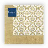 Салфетки бумажные BOUQUET 20шт 33*33см 3сл Гобелен в золотой рамке 1/12