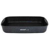 Противень 33,5*22*5,5см Kukmara GRANIT ULTRA литой алюм. АП (blue) пгг01а