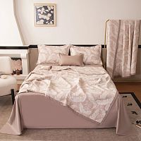 Покрывало 200*240см муслин-жаккард AURORA VEIL ПАПОРОТНИК Viva Home Textile