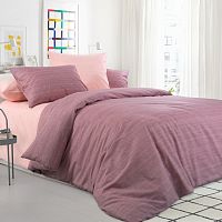 КПБ 1,5сп перкаль 70*70см ЦВЕТУЩИЙ МИНДАЛЬ Зима-Лето Текс Дизайн 1553П