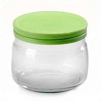 Банка для сыпучих 420мл ЧЕШНИ стекло / зеленая крышка Pasabahce 43002SLB 1/12
