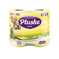 Бумага туалетная PLUSHE 2сл Classic Ромашка 4рул 1/12
