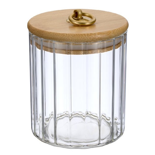 Банка для сыпучих стекло 550мл TORRE крышка с кольцом Regent 93-HO-TO-01-550