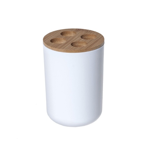 Стакан для ванной 7*10,2см Fresh Code бамбук (белый) 75214 HQ 1/24