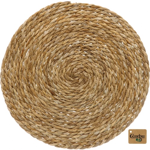 Мат на стол солома 38см NATURE плетеный Селфи 904-107