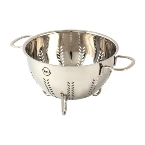 Дуршлаг-миска с ручками 18см нерж. сталь на ножках Tima MD08-18