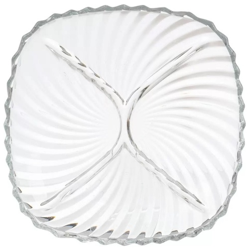 Менажница из стекла 4-х секц. 24см SANTA Kaveh 1115/37SG3H21