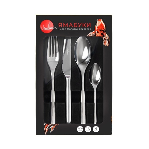 Набор столовых приборов 16пр ЯМАБУКИ глянцевые Home Quee 77218 фото 7