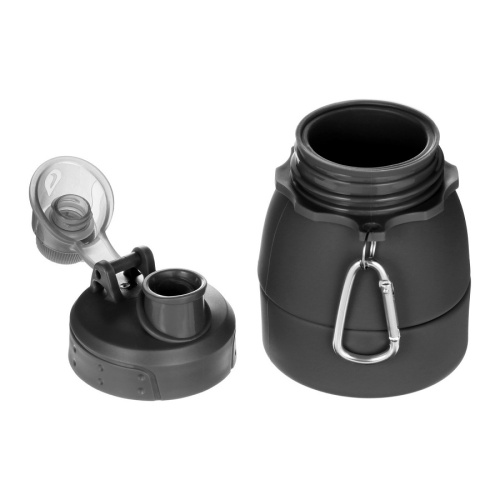 Бутылка силикон 0,6л СКЛАДНАЯ чёрный Мастер-К 9760098 фото 3