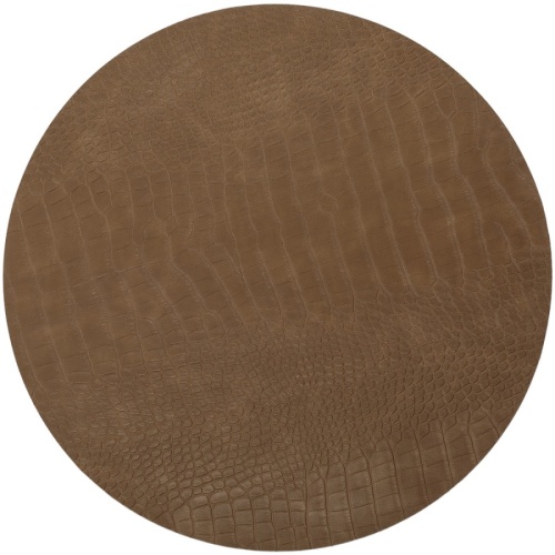 Мат на стол полипропилен 38см CROCO коричневый Domenik DMP14 фото 2 Мат на стол полипропилен 38см CROCO коричневый Domenik DMP14 фото 2