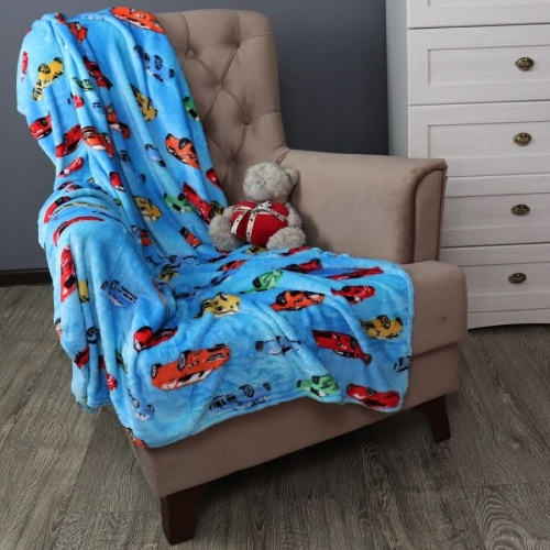 Плед 110*140см фланель МАШИНКИ Absolute TF FN 916 1114 фото 3