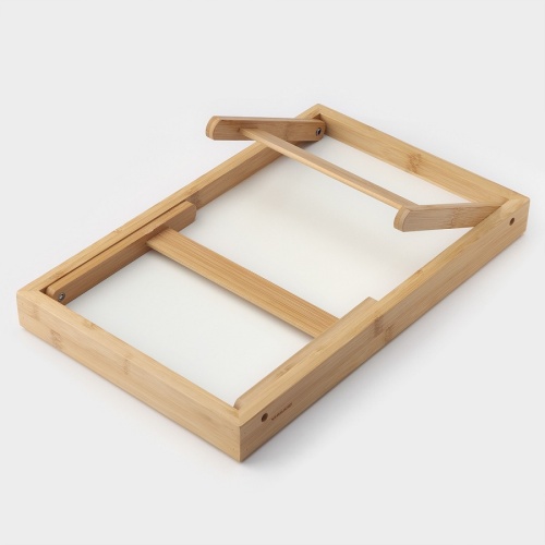 Столик бамбук 46,5*25см со складными ножками Доляна 6781026 фото 2 Столик бамбук 46,5*25см со складными ножками Доляна 6781026 фото 2