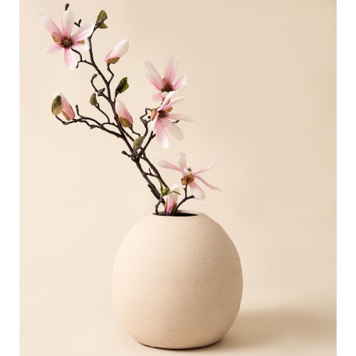 Ваза фарфор 17,7*17,8см H&S матово-песочный Купман 095004450 фото 4