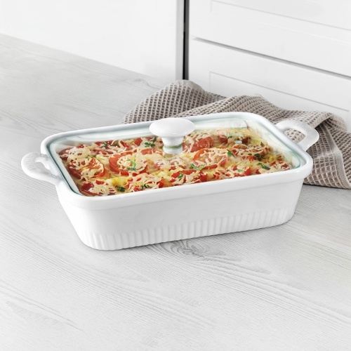 Форма для запекания керамика 32,7*18,9см прямоугольная с крышкой Taller TR-66407 фото 4 Форма для запекания керамика 32,7*18,9см прямоугольная с крышкой Taller TR-66407 фото 4