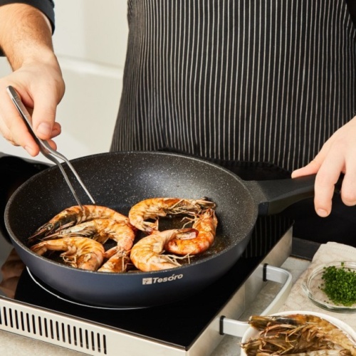 Сковорода 20см Tesoro FLORENCE BLUE литой алюм. АП TF2120 фото 10