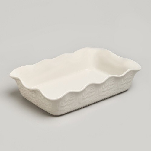 Форма для запекания керамика 28,5*18см BEIGE прямоугольная Agness 780-123 фото 3