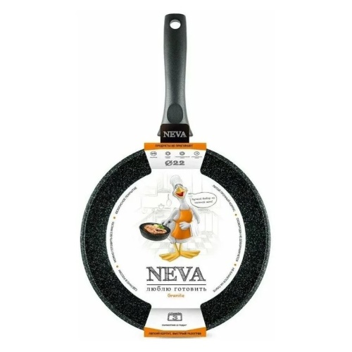 Сковорода 22см Нева GRANITE литой алюм. АП NG122 фото 4