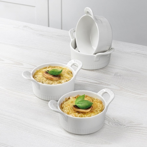 Набор форм для запекания керамика 4шт 10см круглые Taller TR-66408 фото 2