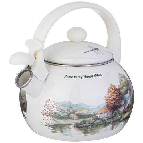 Чайник эмаль 2,2л Agness FAMILY HOUSE свисток индукция 943-064 фото 3