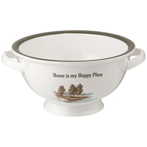 Салатник фарфор 21*18см 1000мл FAMILY HOUSE с ручками Lefard 263-1310 фото 2