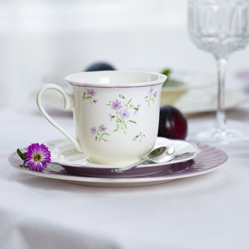 Чайная пара фарфор 250мл ЛЕТНИЕ ВОСПОМИНАНИЯ Home Queen 77254 фото 3