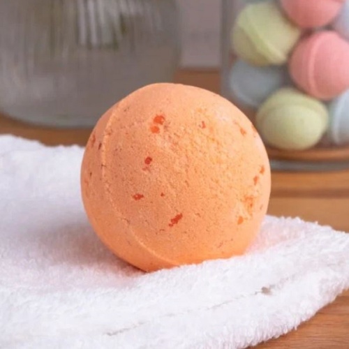 Соль для ванны бурлящая FABRIK COSMETOLOGY 120г Шарик Ice-cream bomb Персик фото 3