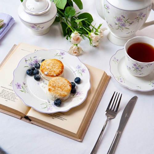 Тарелка десертная фарфор 19,2см ЛЕТНИЕ ВОСПОМИНАНИЯ Home Queen 77103 фото 10