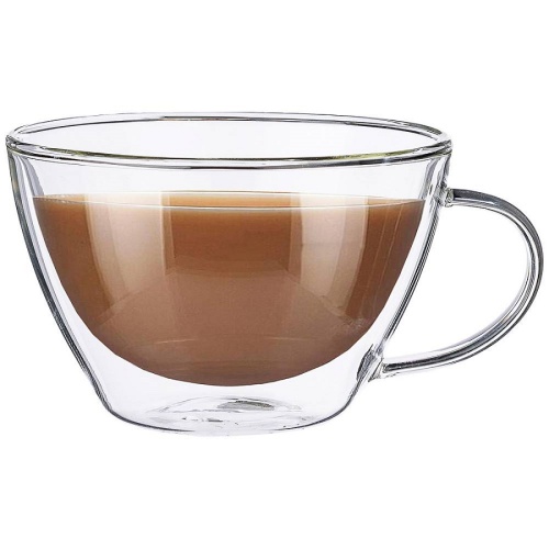 Кружка с двойными стенками 410мл DOUBLE-WALL низкая Agness 250-106 фото 2