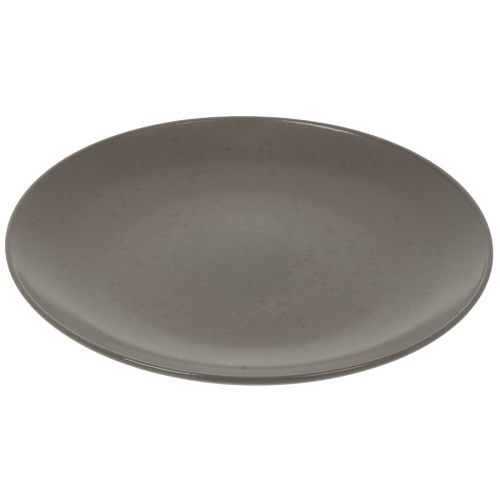 Тарелка обеденная керамика 24,8см DROPS серо-коричневый Domenik DMD151 фото 2
