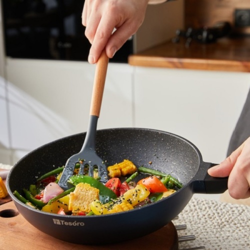 Сковорода 20см Tesoro FLORENCE BLUE литой алюм. АП TF2120 фото 11