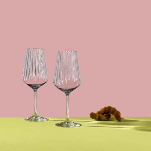 Набор бокалов для вина 6шт 550мл SANDRA OPTIC декорированные Crystalex 40728/550/22 фото 2